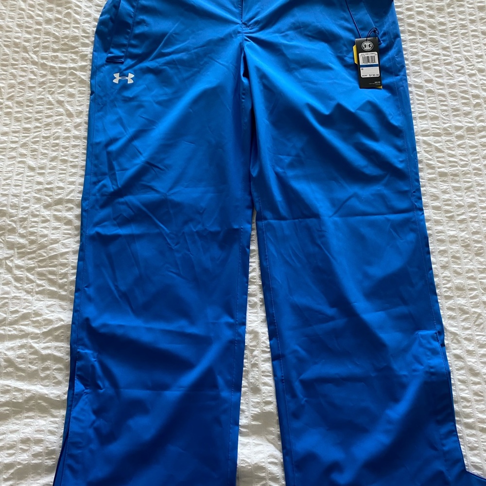 Blue Under Armour Storm Proof Golf Pants. Size XL. Waterproof and breathable!
